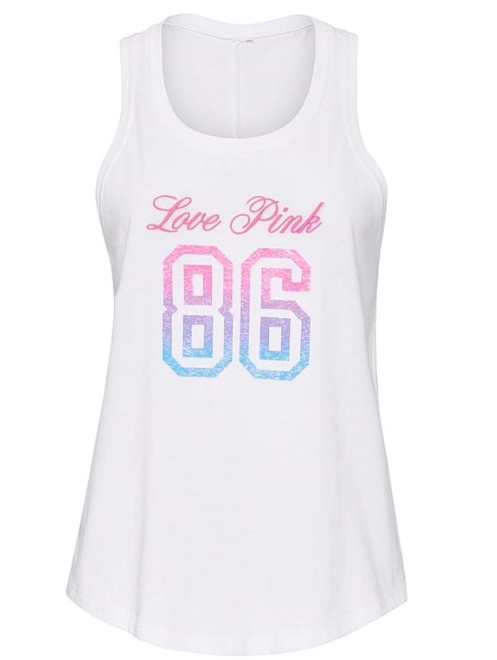PINK Victoria's Secret NEON COTTON CAMPUS TANK XXS